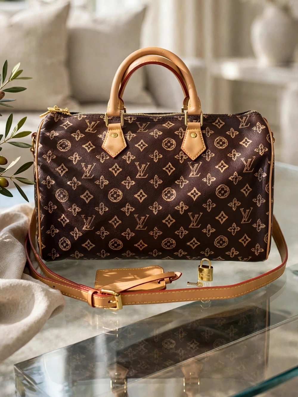 Brown Monogram  Keepall-Style Men’s Bag- Designer Inspired- Size 35